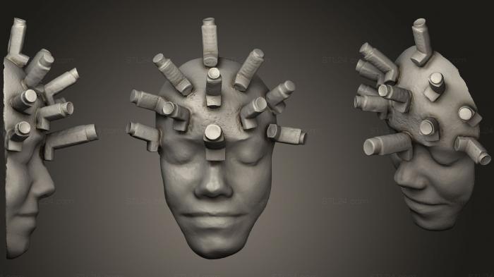 Mask (Corona Head, MS_0221) 3D models for cnc